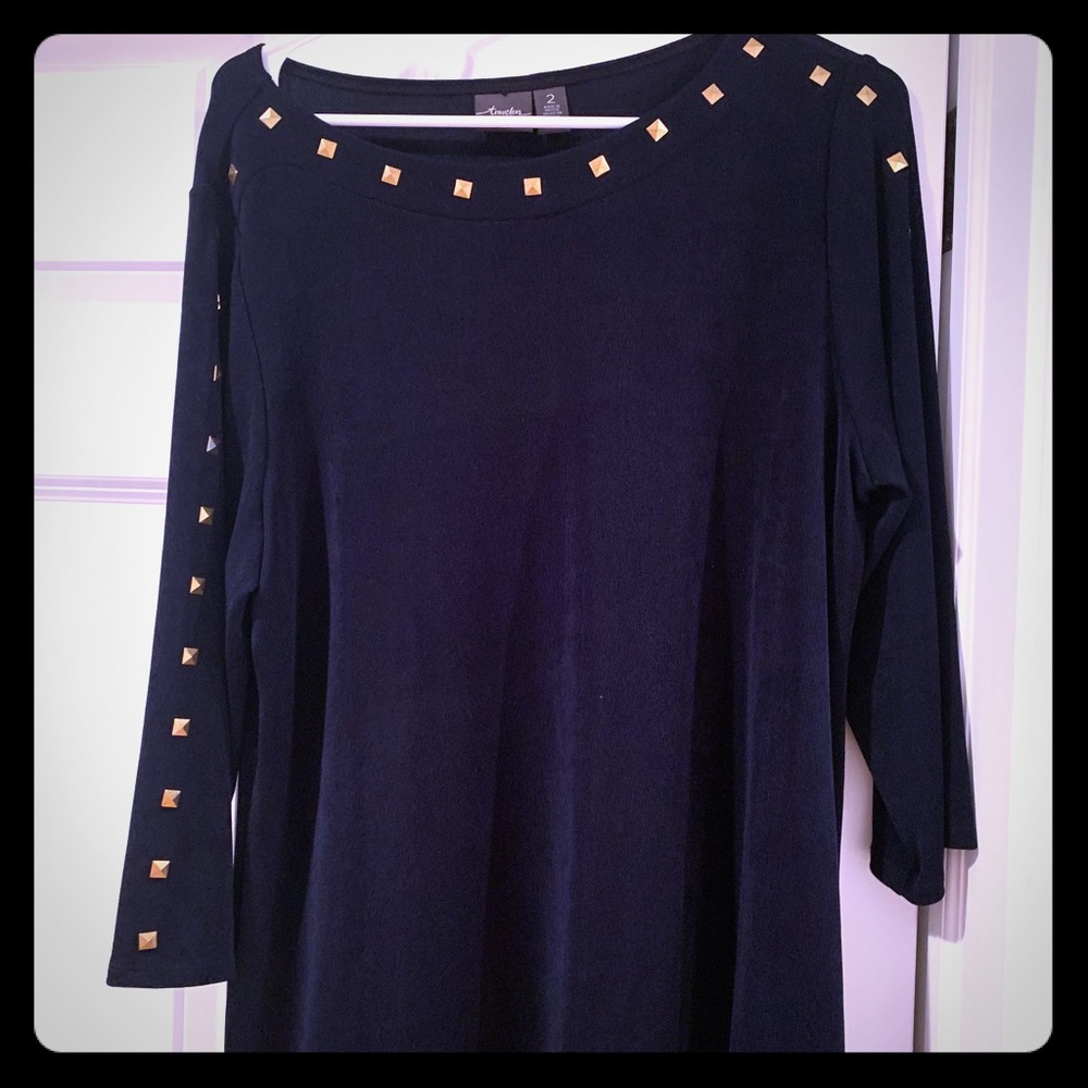 Chico’s Navy Blue Large Top